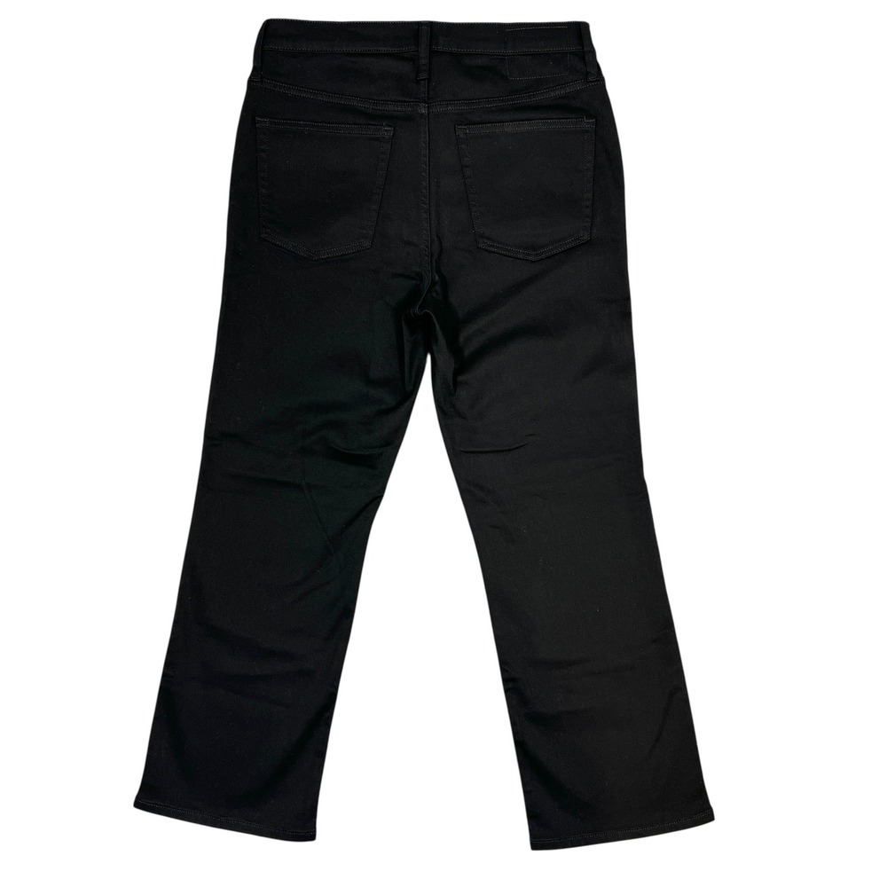 J. Crew '03 Kick Out Mid-Rise Crop Flare Jeans 29" Black Minimalist Stretchy NEW - Picture 2 of 9